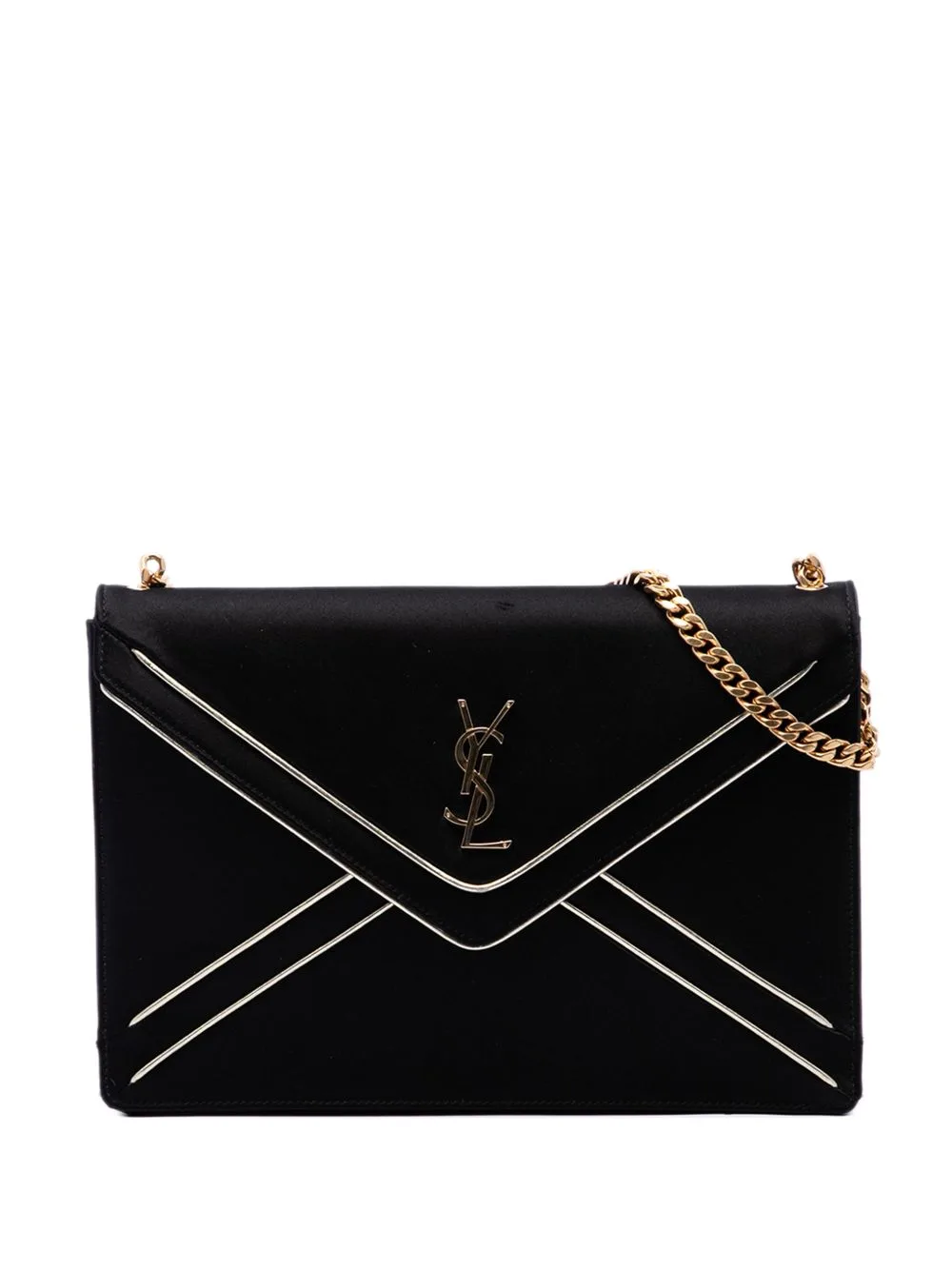 2022 Satin Monogram Gaby Shoulder Bag by Saint Laurent Pre-Owned