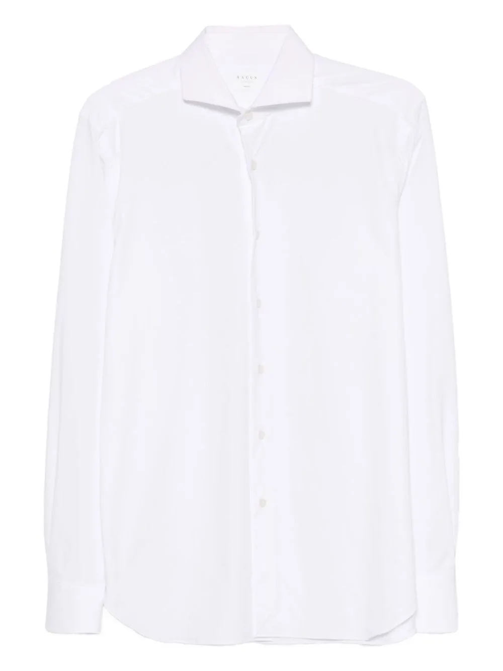 Spread-Collar Wool Shirt by Xacus