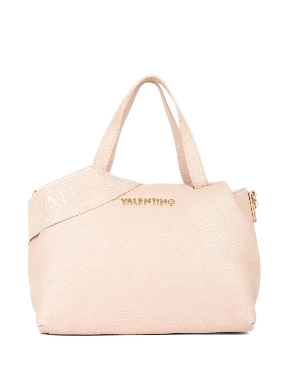 Pebbled-Effect Logo-Lettering Tote Bag by MARIO VALENTINO