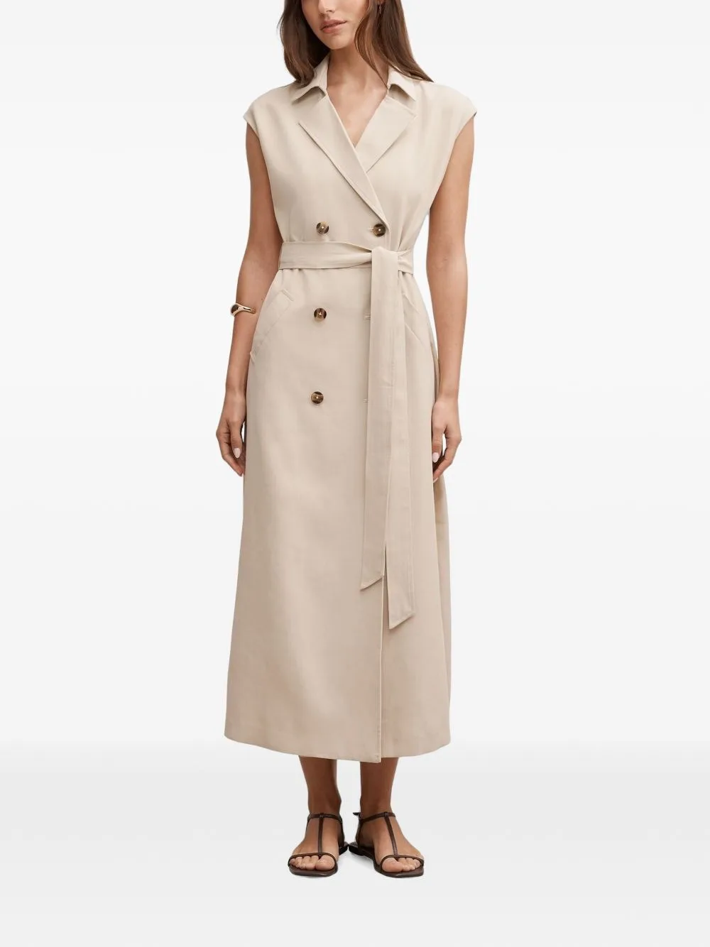Elsa Sleeveless Midi Trench Dress by Ever New