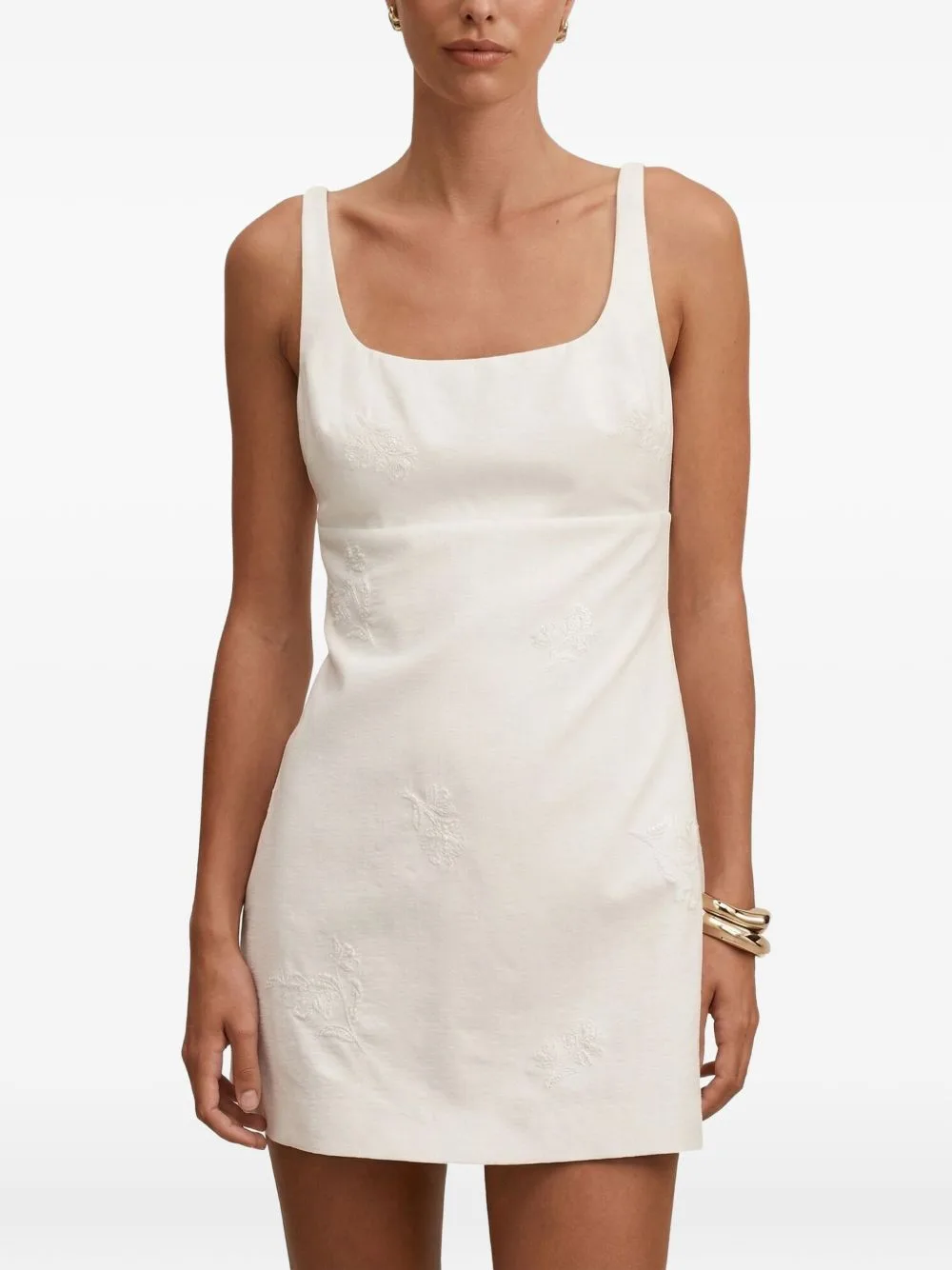 Evangeline Floral-Embroidered Mini Dress by Ever New