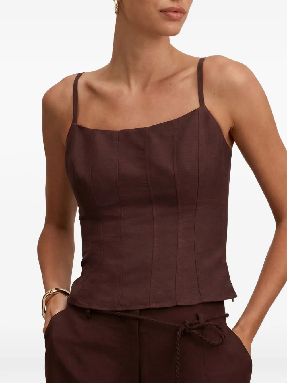 River Cropped Corset Top by Ever New