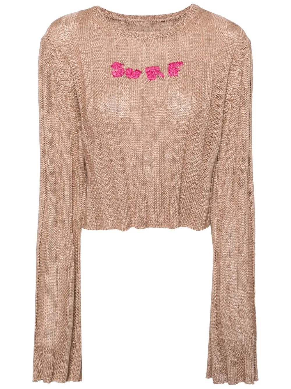 Embroidered-Motif Linen Jumper by Stockholm Surfboard Club