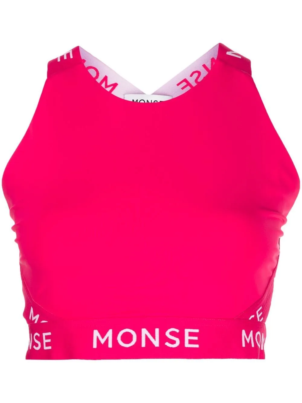 Logo-Print Halterneck Sports Top by Monse
