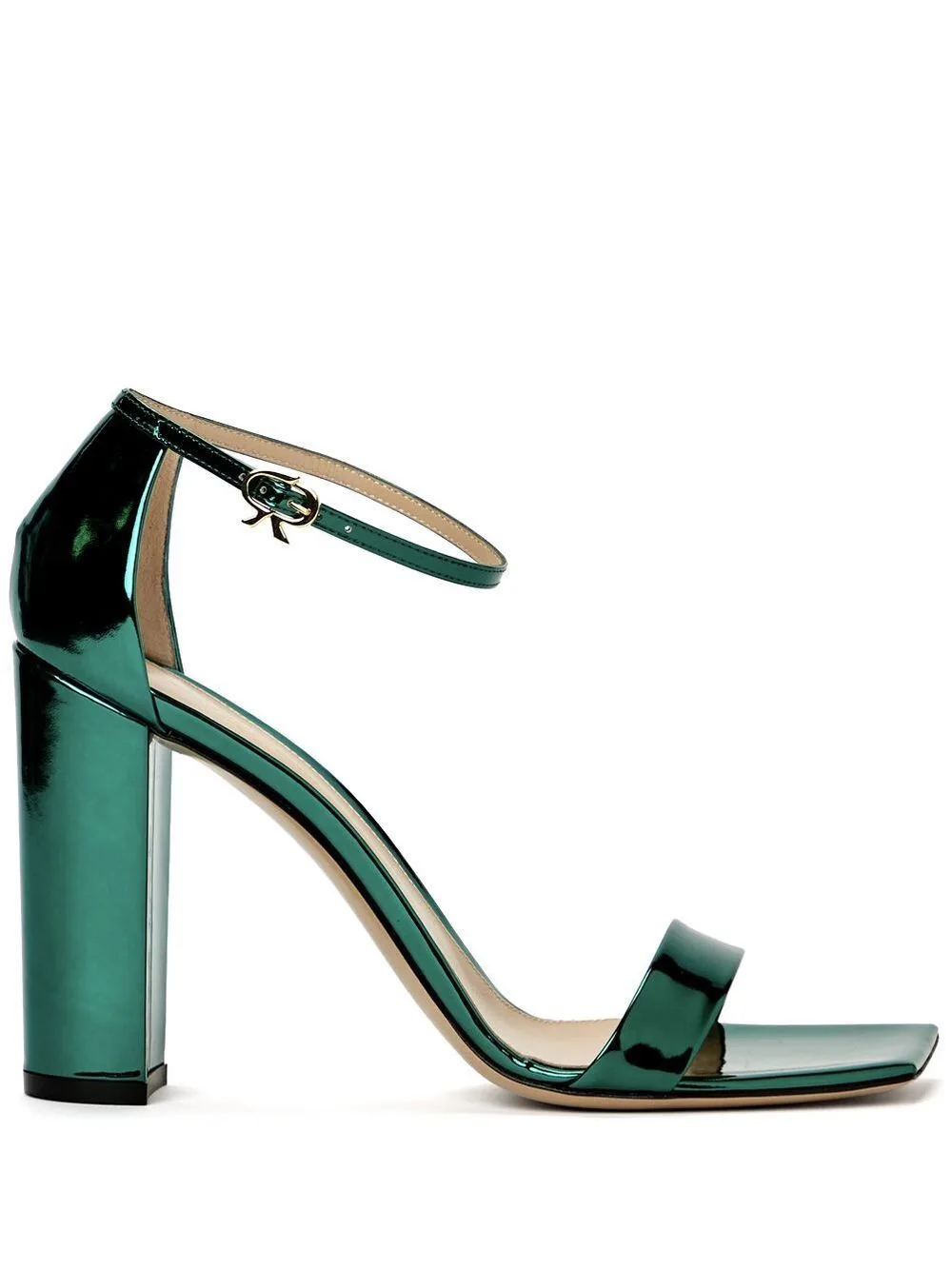 95mm Patent Leather Sandals by Gianvito Rossi