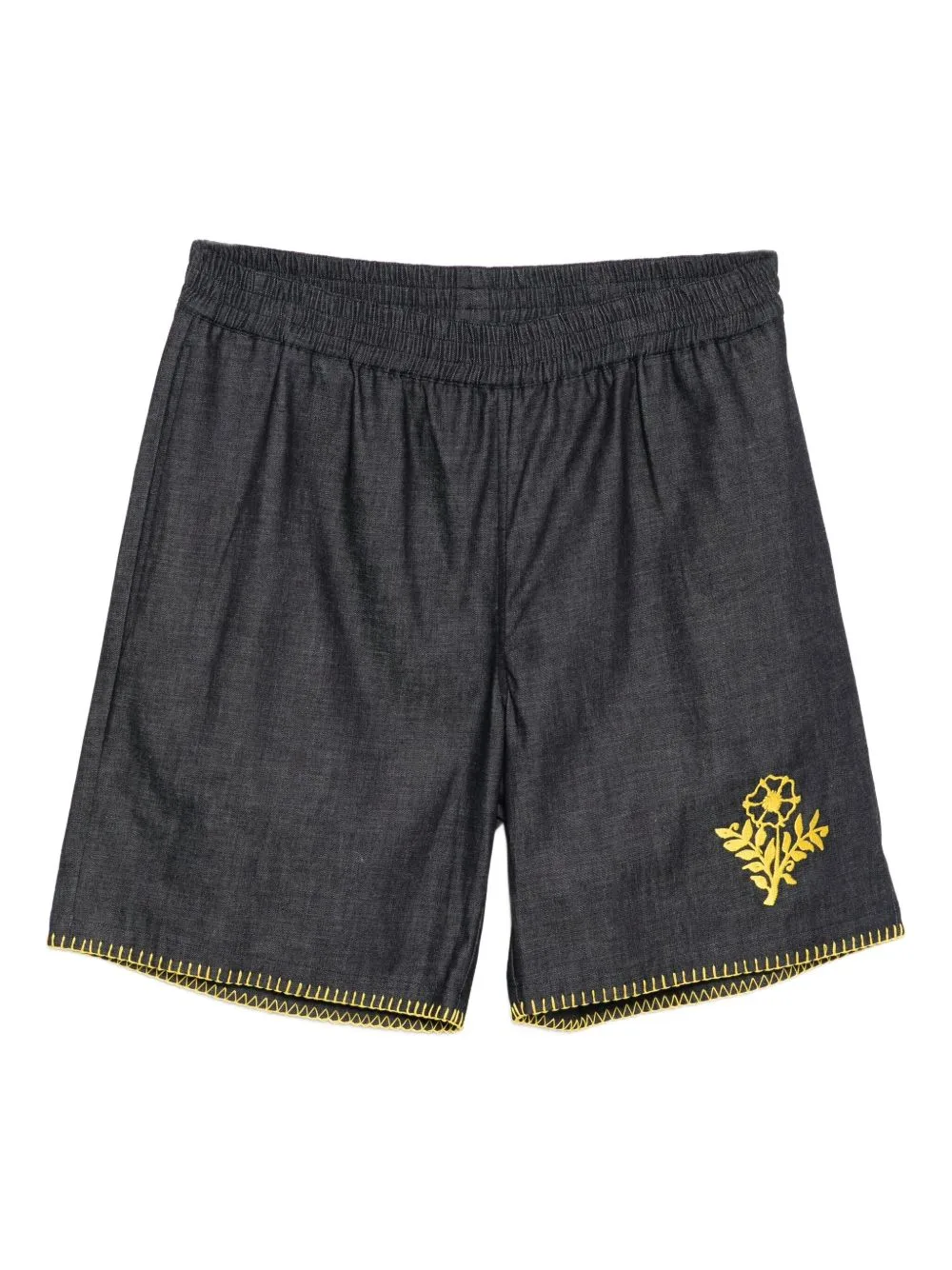 Floral-Embroidered Shorts by CHATEAU ORLANDO