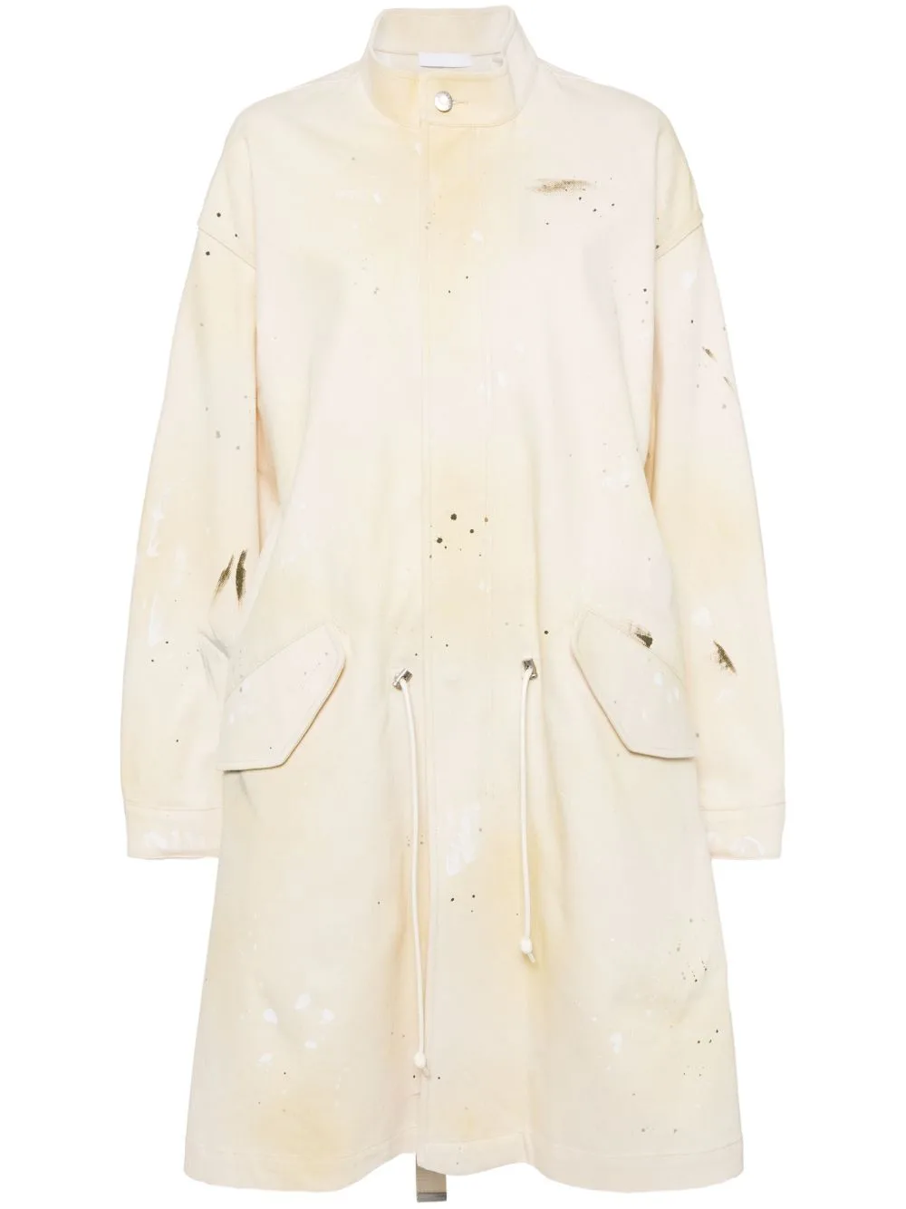 Spray-Painted-Effect Coat by Helmut Lang