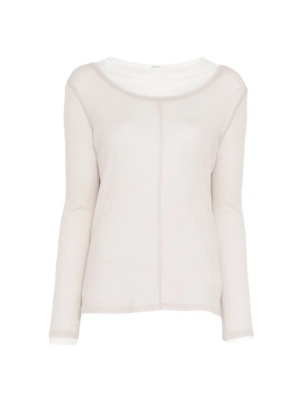 Exposed-Seam Layered T-Shirt by YEAREAST