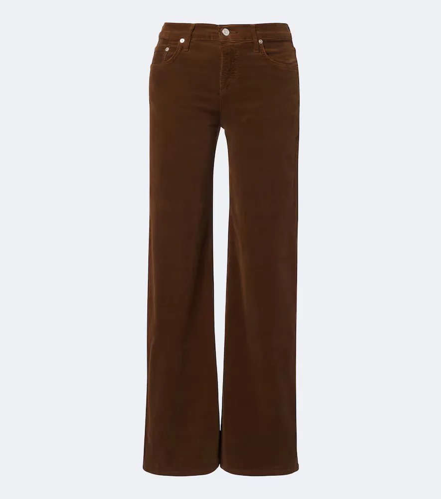 Pantalon Ample Nora En Velours De Coton
