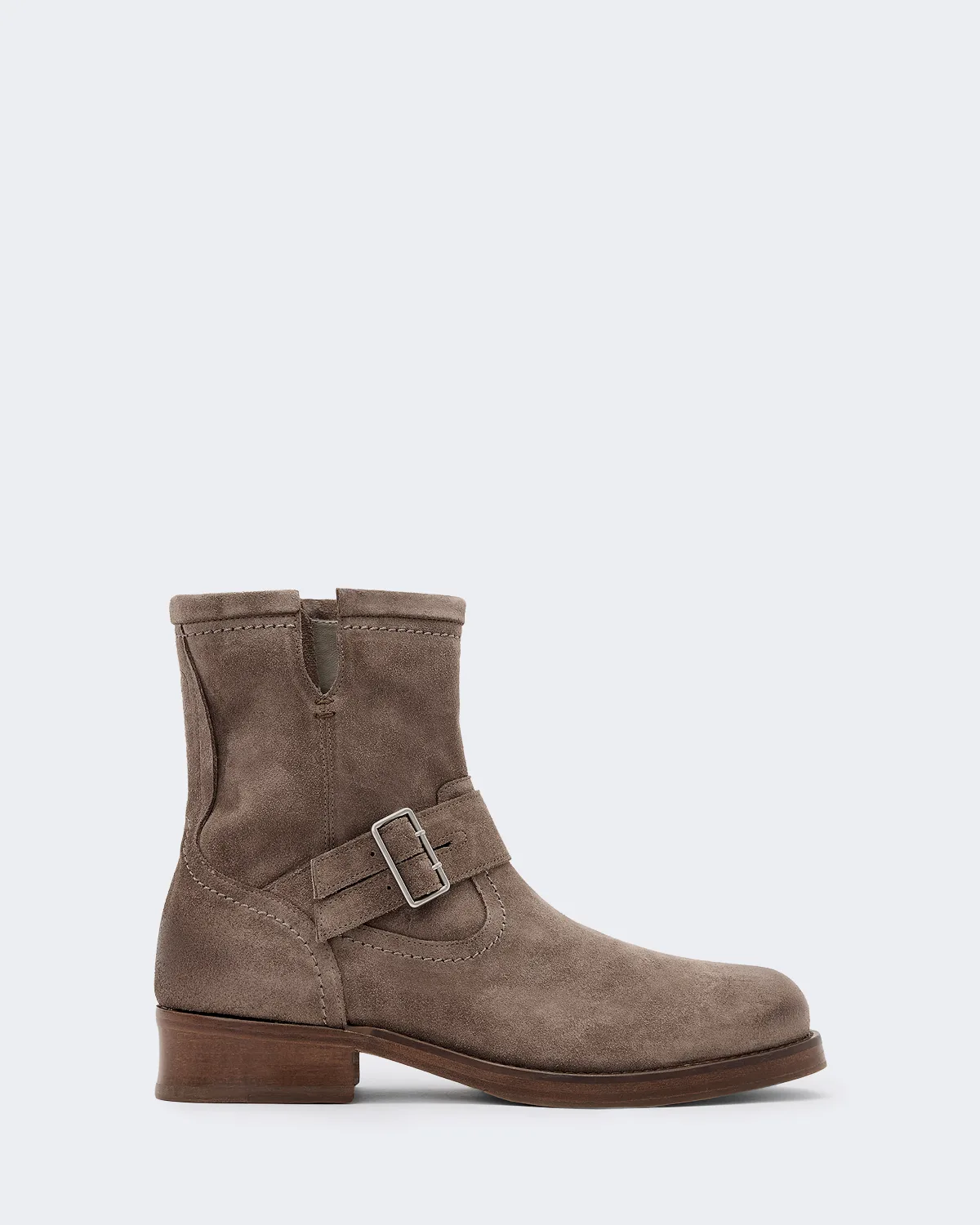 Bailey Suede Engineer Boots by AllSaints
