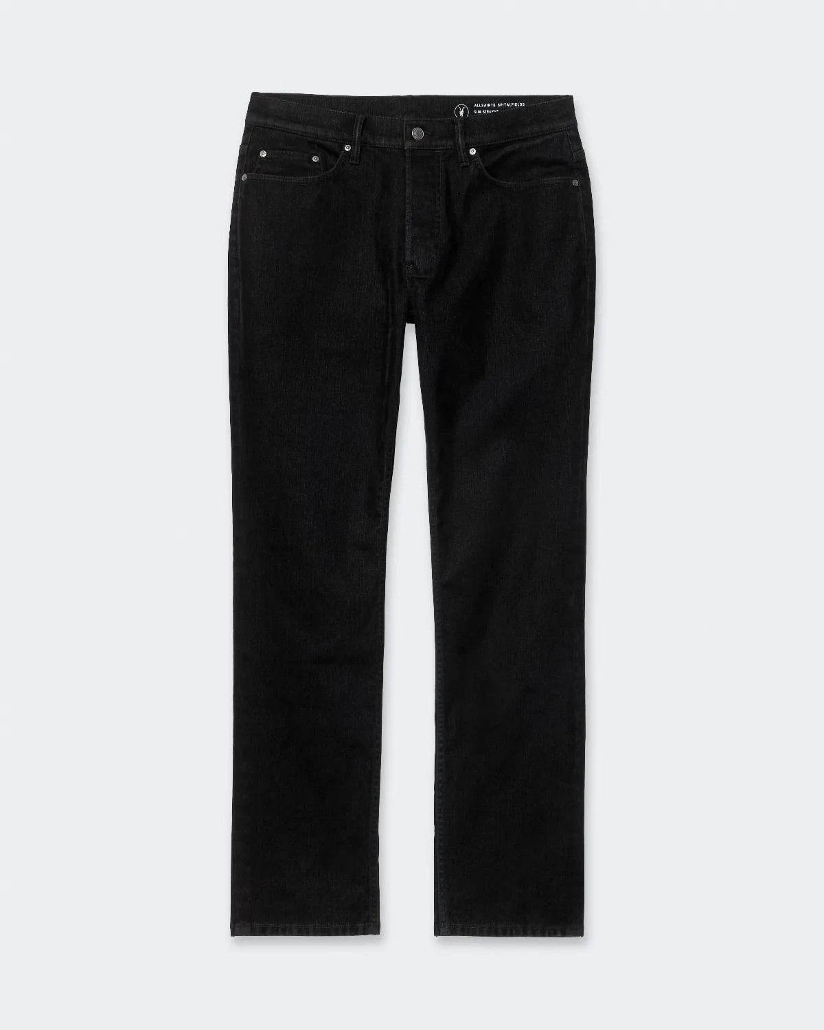 Flocked Denim Slim-Straight Leg Jeans by AllSaints
