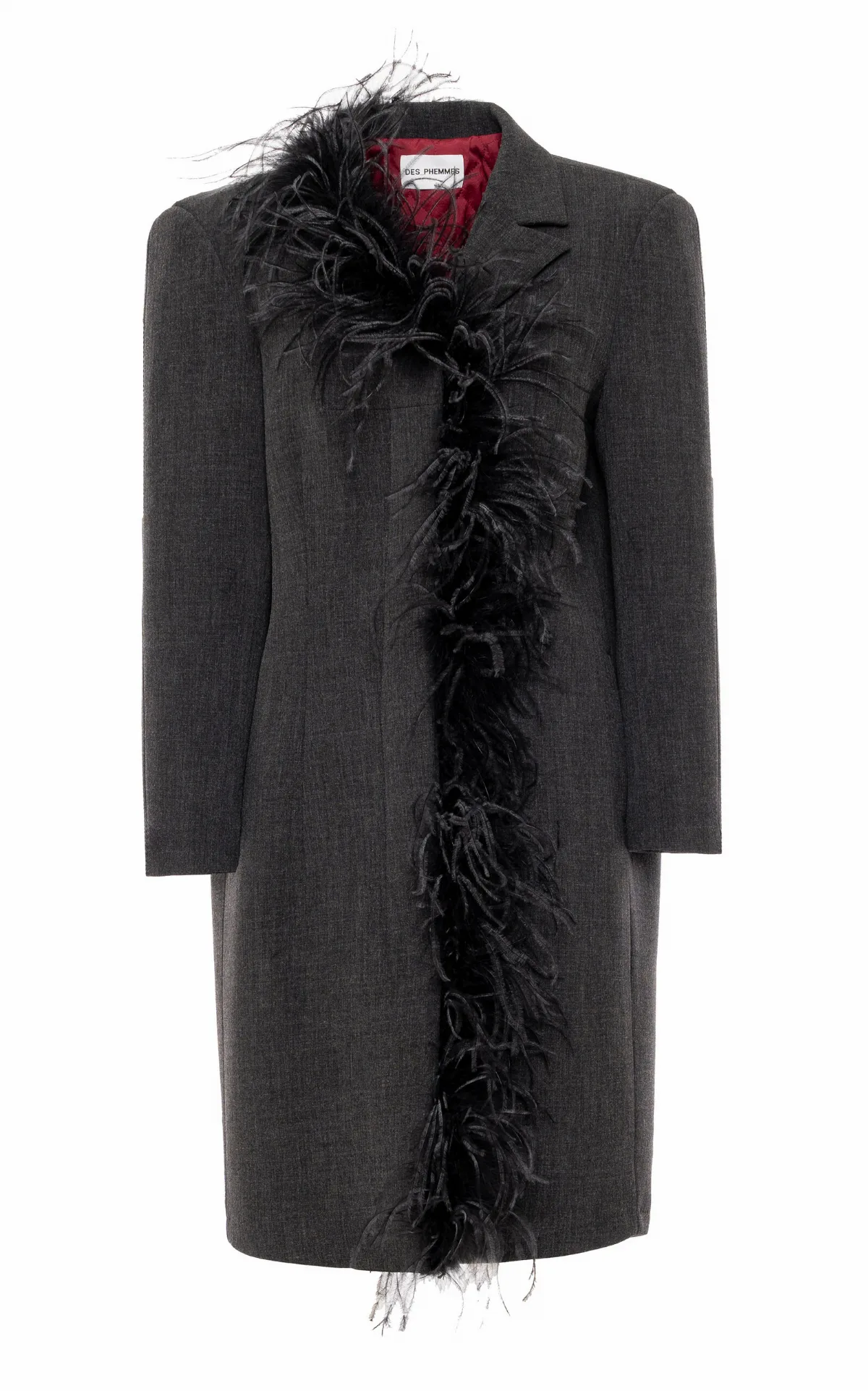 Feathered Car Coat by Des Phemmes
