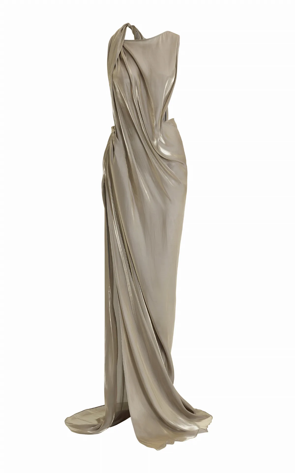 Glow Up Draped Satin Gown
