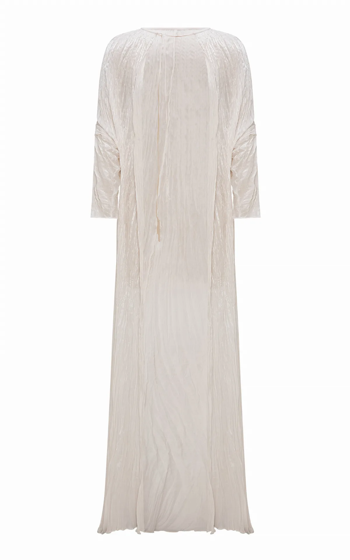 Pleated Chiffon Evening Gown by Marmar Halim