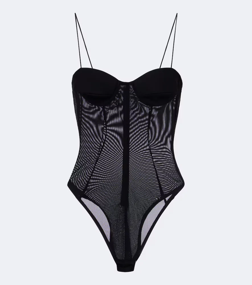 Sheer Bodysuit by Alex Perry