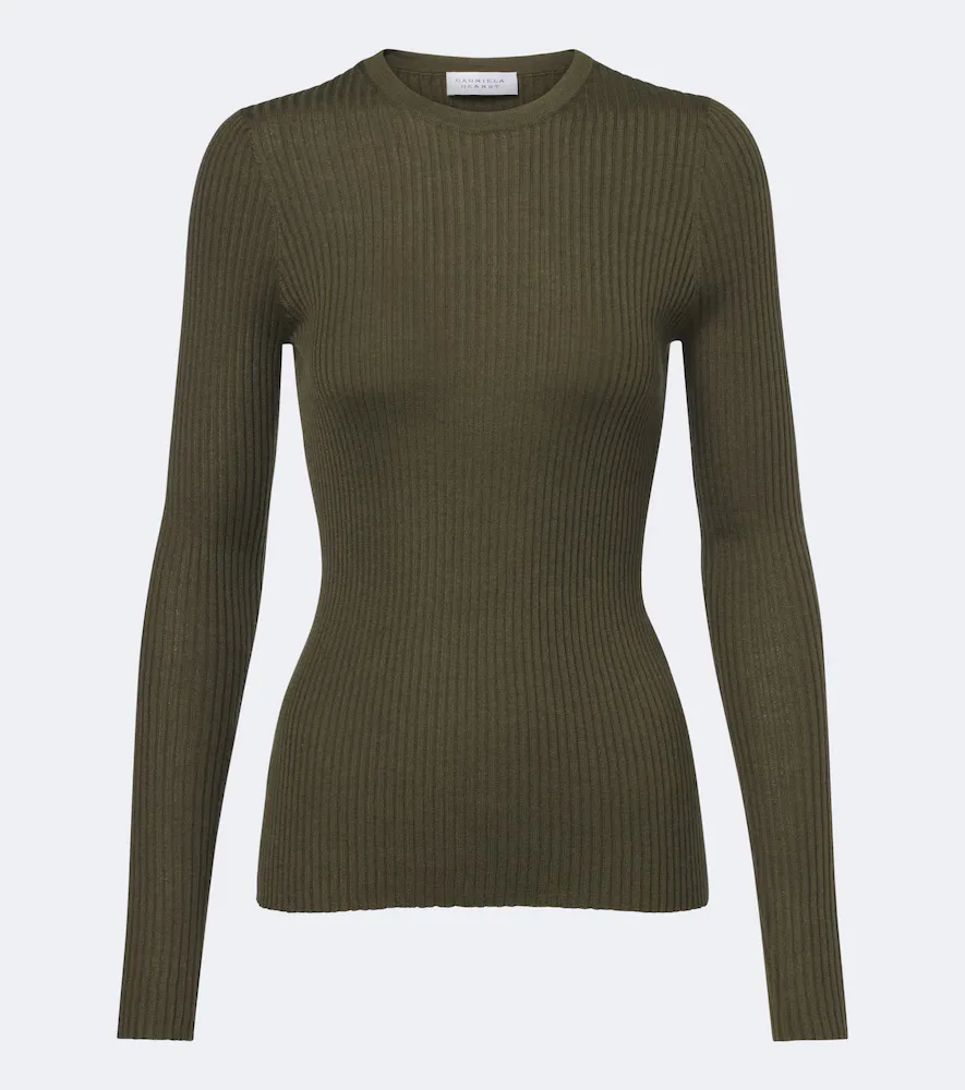 Browning Ribbed-Knit Cashmere and Silk Sweater by Gabriela Hearst