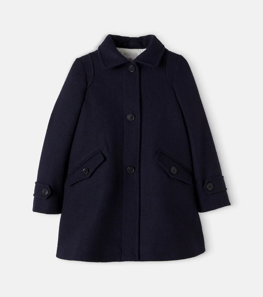 Toscane Cotton and Wool Coat by Bonpoint