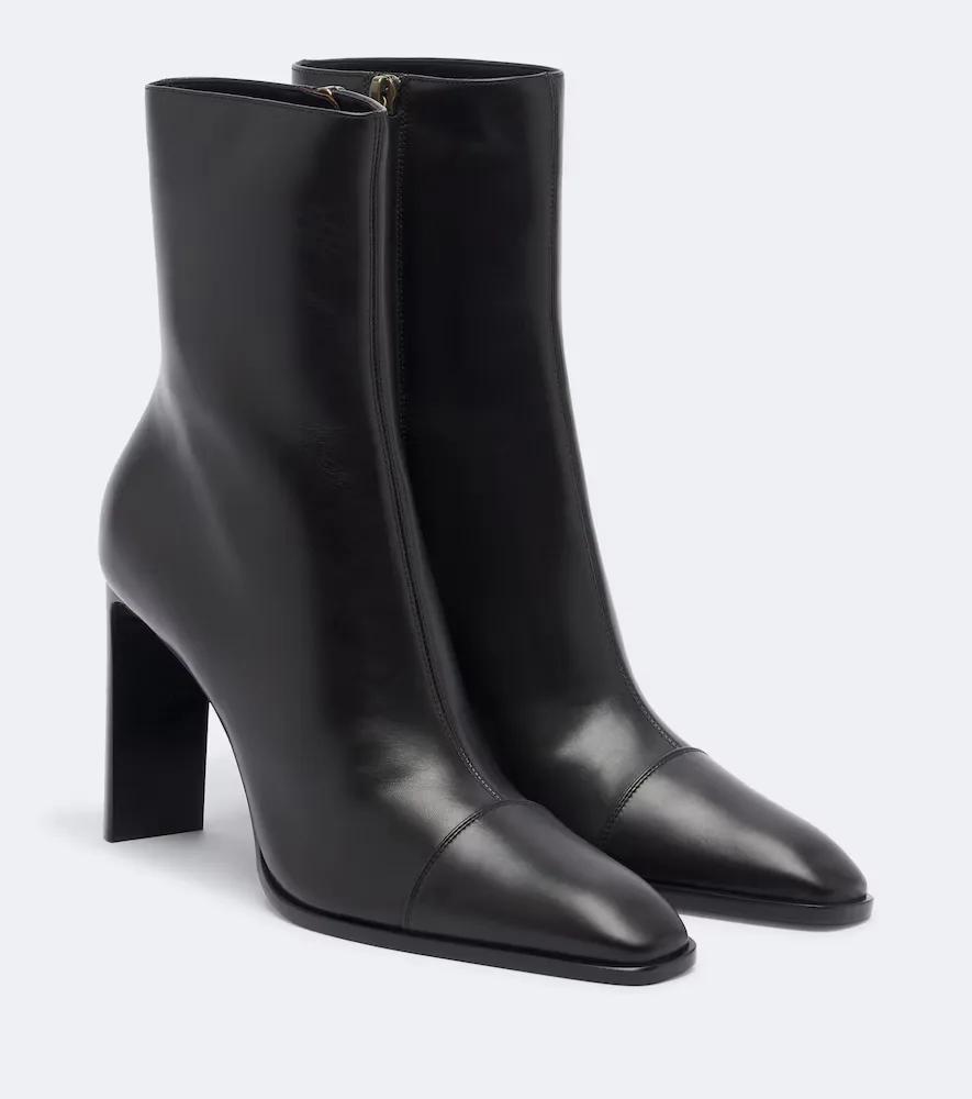 Venetia Leather Ankle Boots