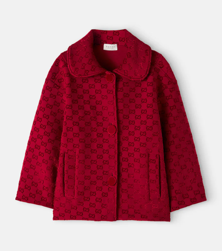 GG Chenille-Trimmed Jacket by Gucci