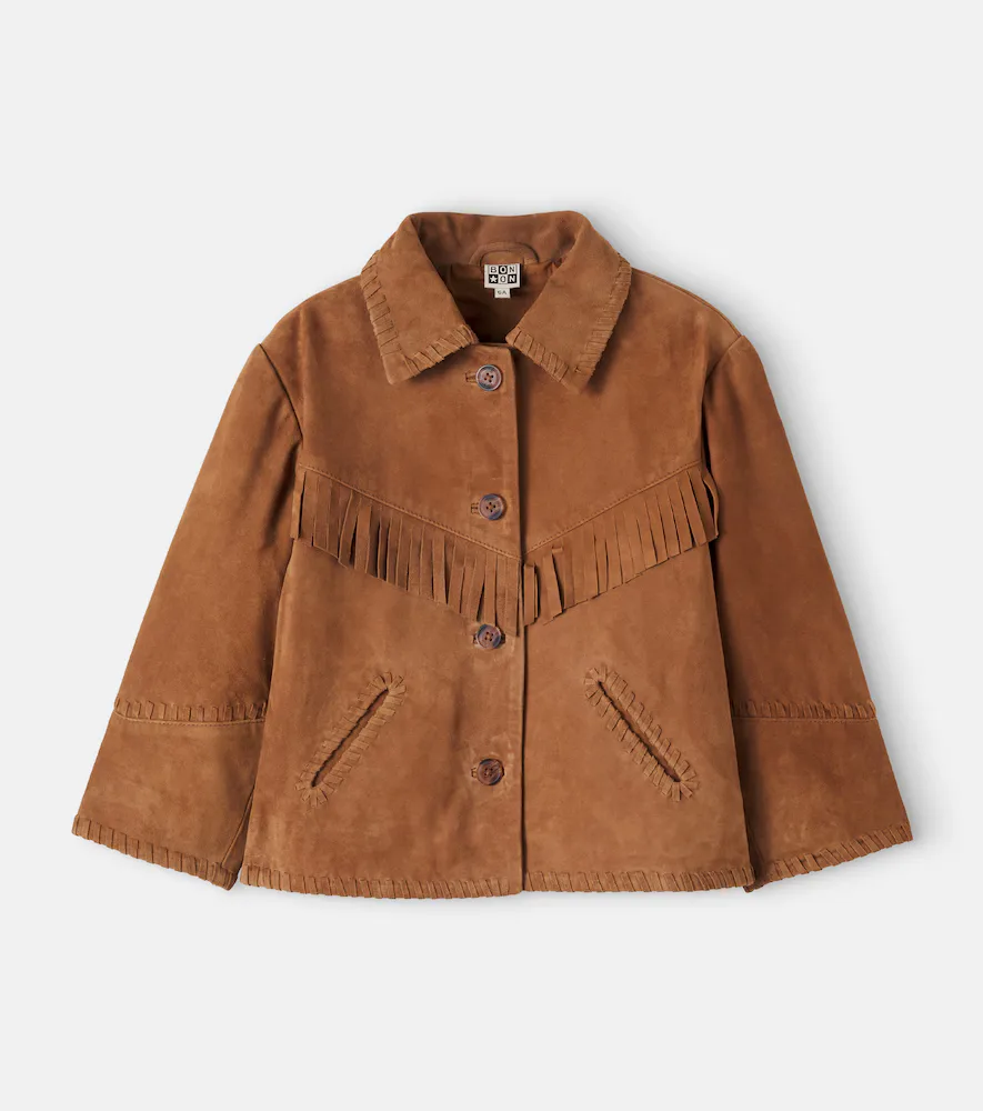 Pocahantas Fringed Suede Jacket by Bonton