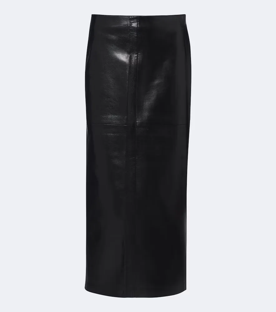 Hikson Leather-Blend Pencil Skirt by AGOLDE