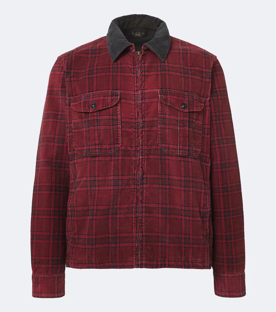Plaid Cotton Corduroy Overshirt by Rrl