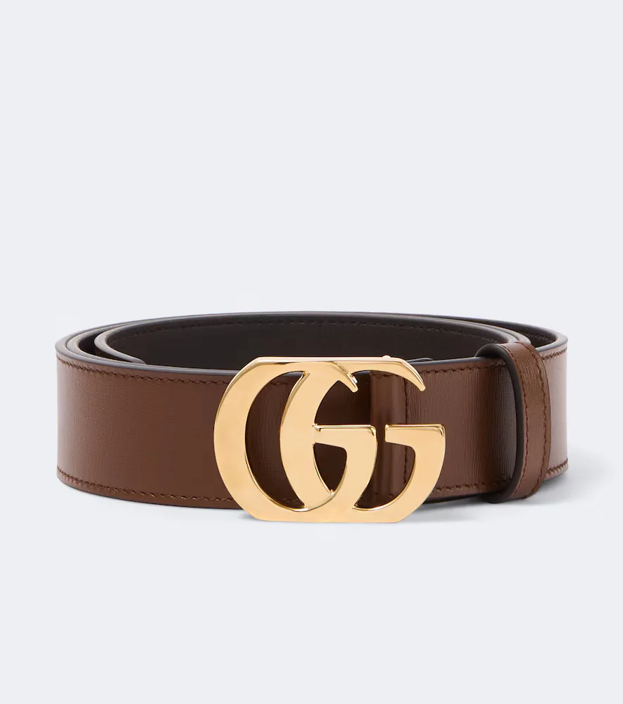 GG Leather Belt by Gucci