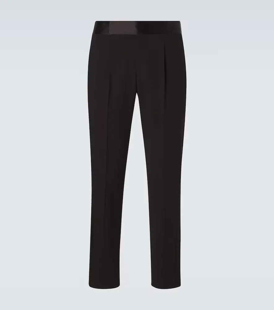 Giorgio Armani Virgin Wool Tuxedo Pants by Armani