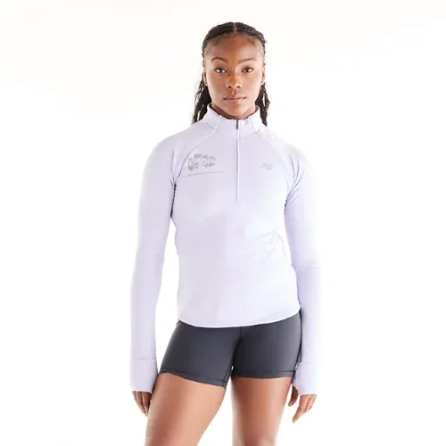 NYC Marathon Athletics Heat Grid 50th Boroughs 1/2 Zip by New Balance