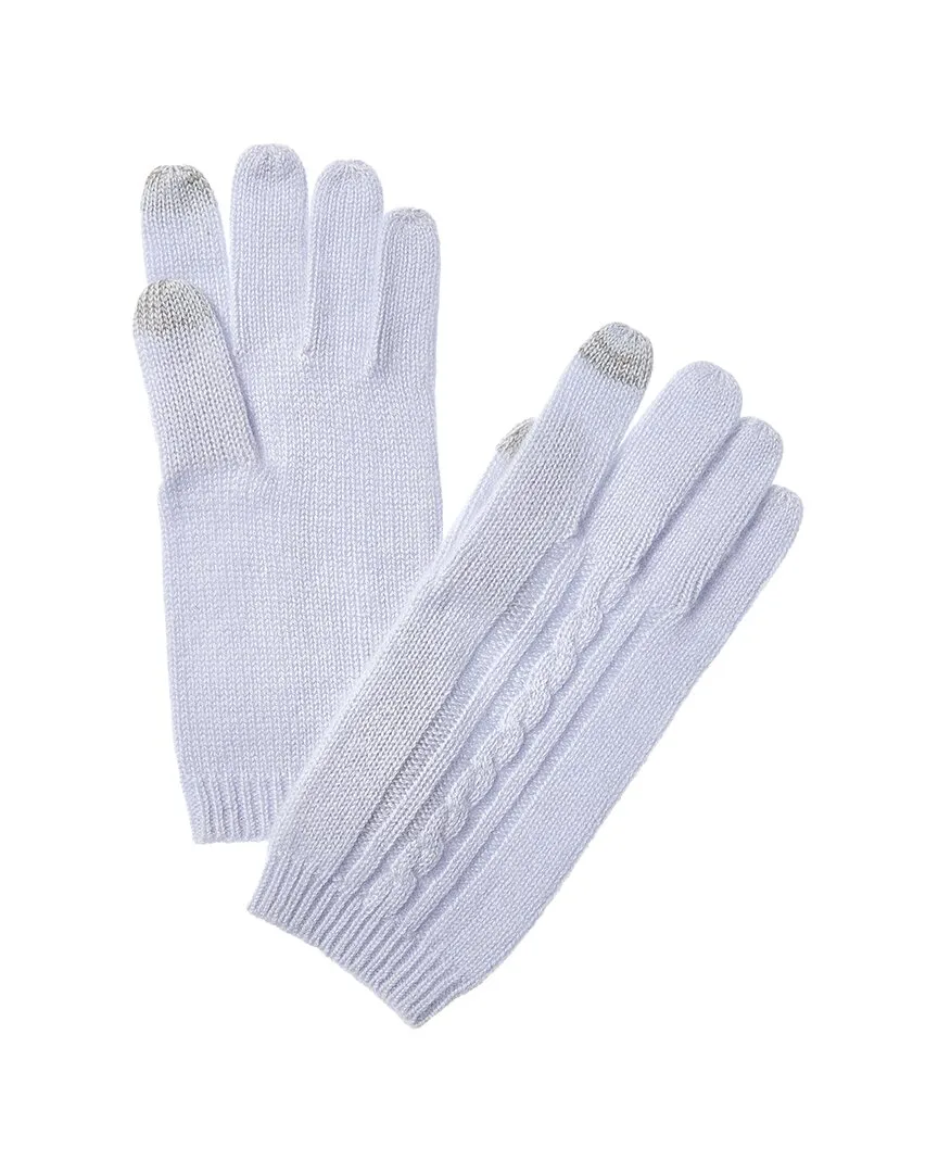 Placed Cable Touch Tech Cashmere Gloves by Phenix