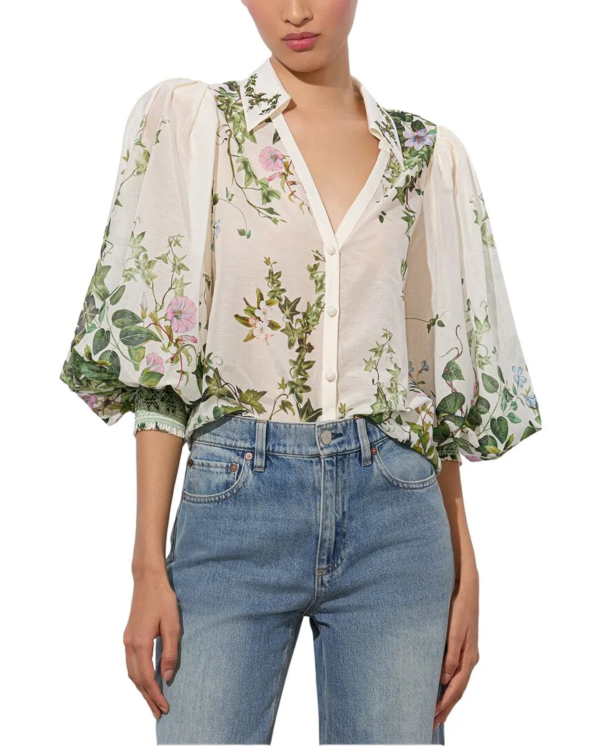 Charis Silk Blouse by Alice + Olivia