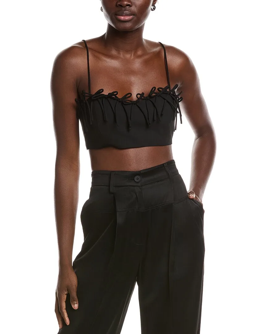 Drapey Melange Sleeveless Top by GANNI