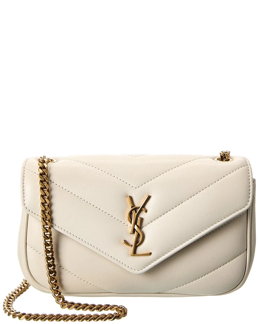 Loulou Mini Leather Wallet on Chain