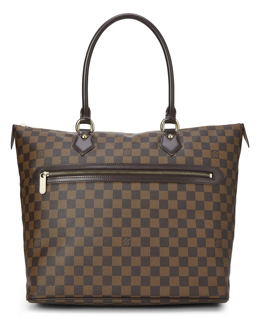 Brown Damier Ebene Coated Canvas Saleya Gm (authentic Pre-Loved) by Louis Vuitton