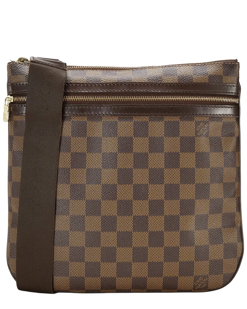 Brown Damier Ebene Coated Canvas Pochette Bosphore (authentic Pre-Loved) by Louis Vuitton