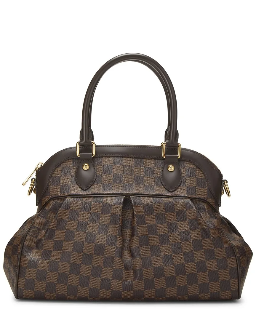Brown Damier Ebene Coated Canvas Trevi Pm (authentic Pre-Loved) by Louis Vuitton