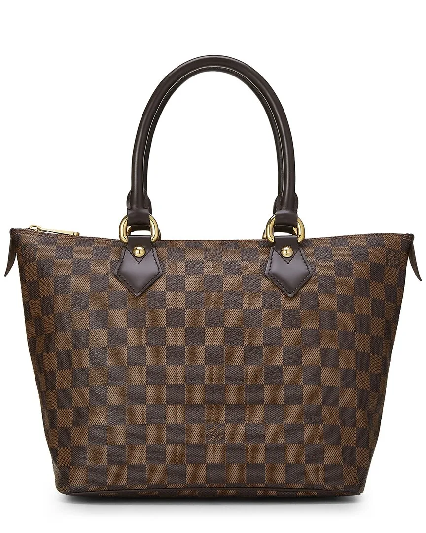 Brown Damier Ebene Coated Canvas Saleya Pm (authentic Pre-Loved) by Louis Vuitton