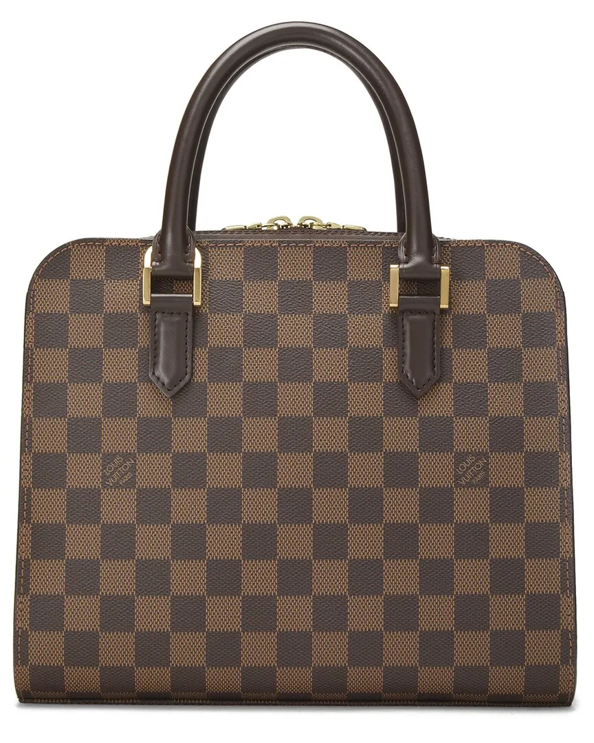 Brown Damier Ebene Coated Canvas Triana (authentic Pre-Loved) by Louis Vuitton