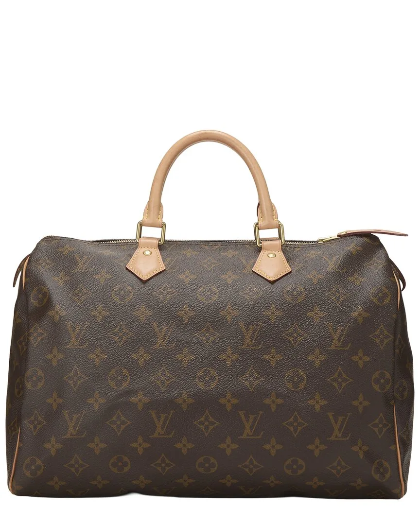 Brown Monogram Coated Canvas Speedy35 (authentic Pre-Loved) by Louis Vuitton