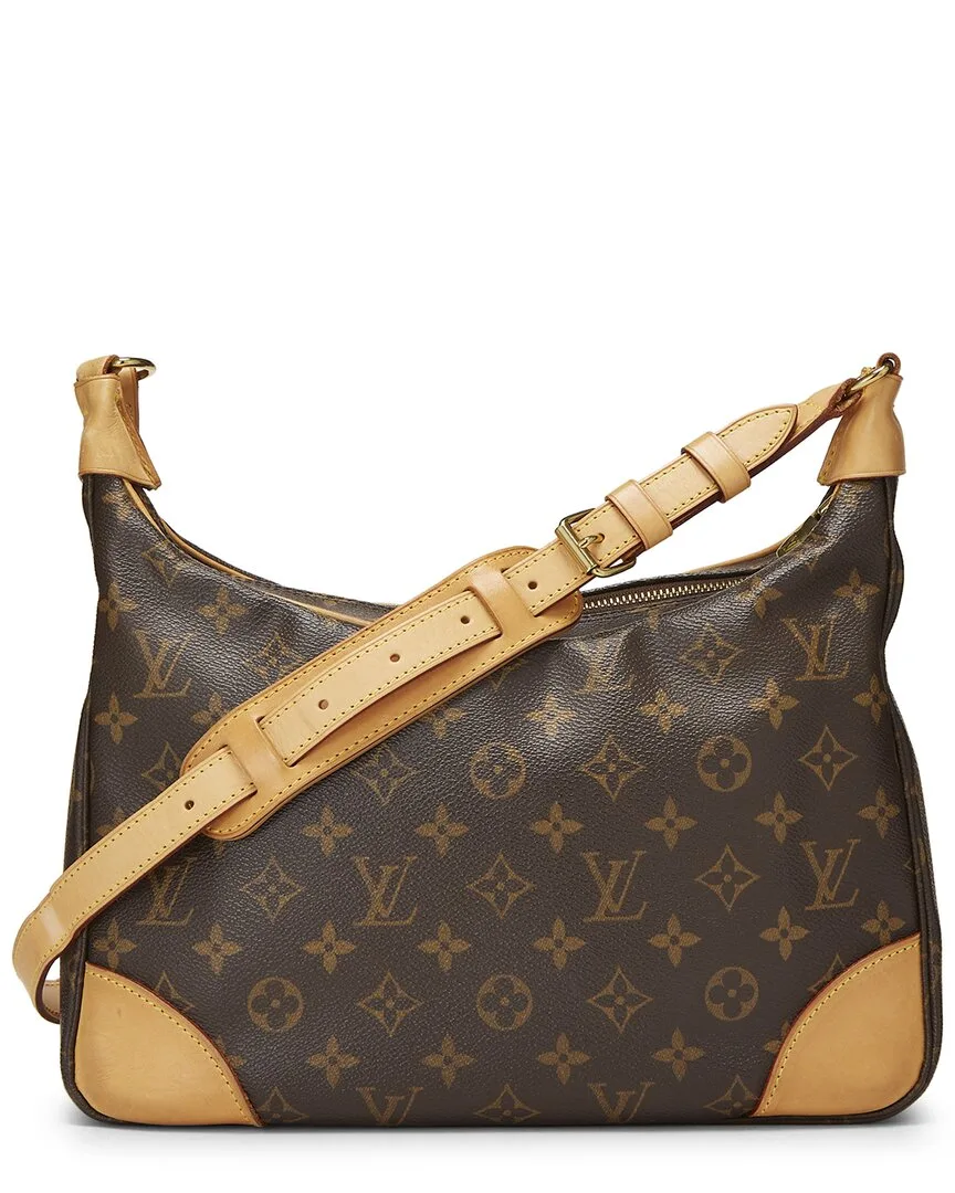 Brown Monogram Coated Canvas Boulogne (authentic Pre-Loved) by Louis Vuitton