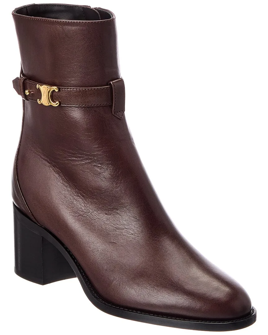 Triomphe Leather Boot by Celine