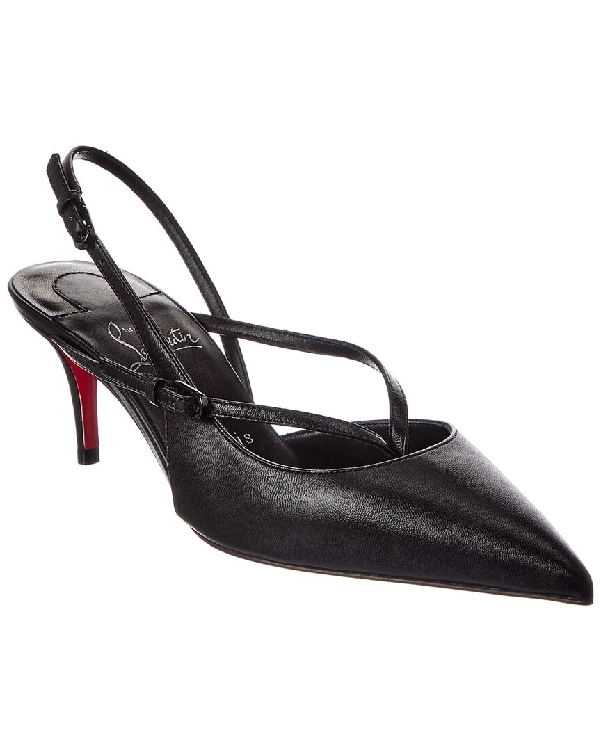 Twistissimo 60 Leather Slingback Pump by Christian Louboutin