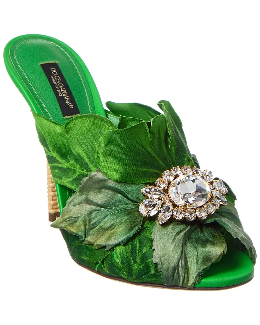Logo Leather Sandal by Dolce & Gabbana