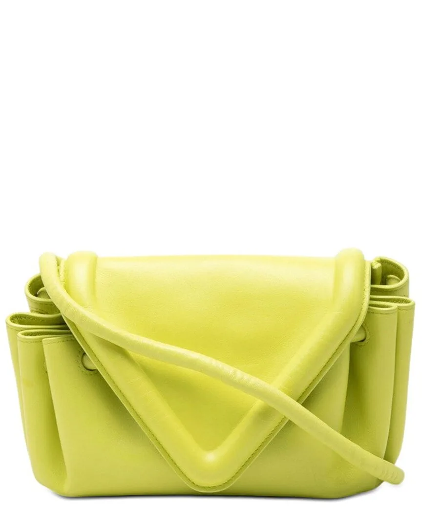 Yellow Others Beak Small Triangle Flap Shoulder Bag (authentic Pre-Loved) by Bottega Veneta