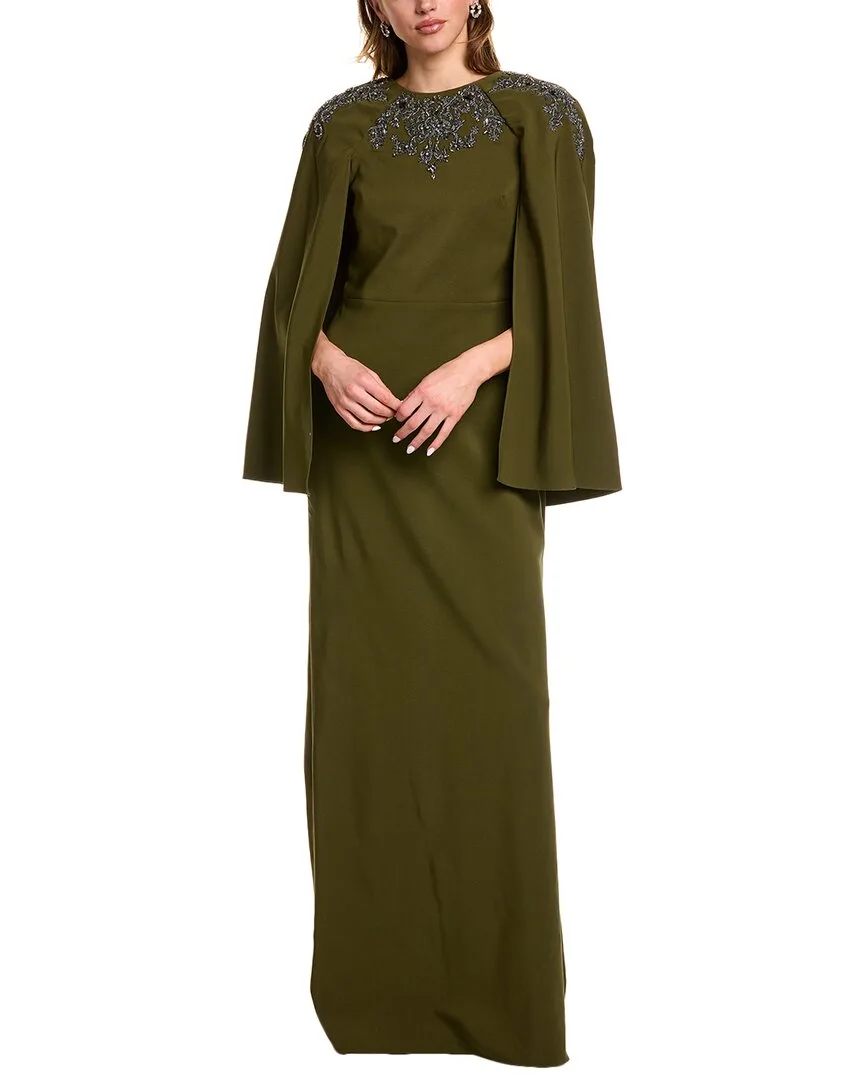 Marchesa Notte Crepe Maxi Dress by Marchesa