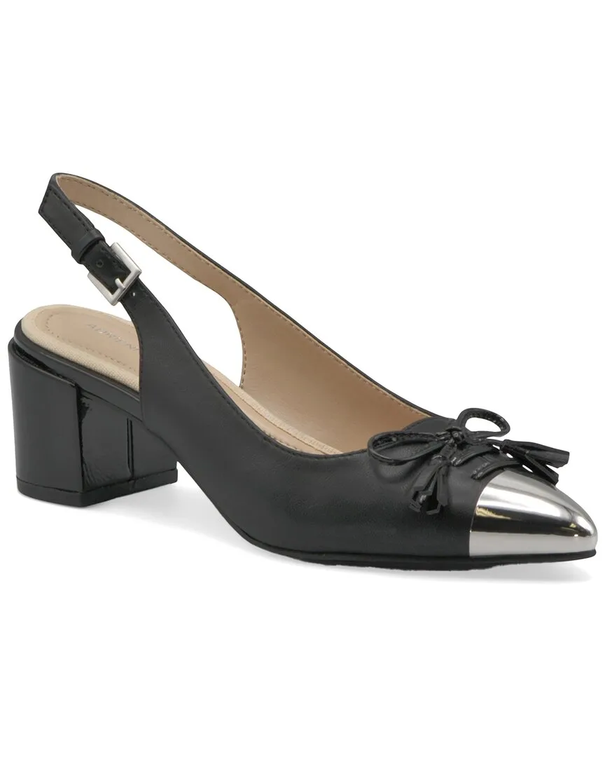 Fern Leather Pump by Adrienne Vittadini