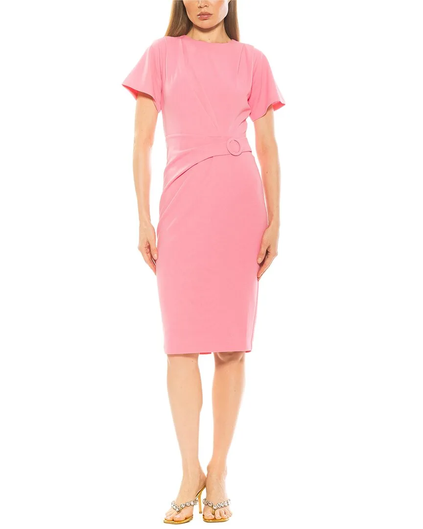 Clara Crewneck Draped Dress by Alexia Admor