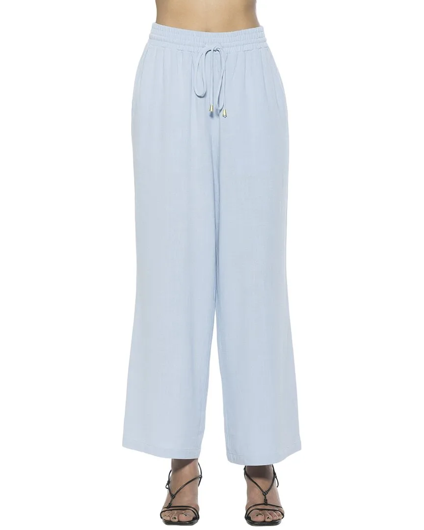 Xila Linen-Blend Wide Leg Pant by Alexia Admor