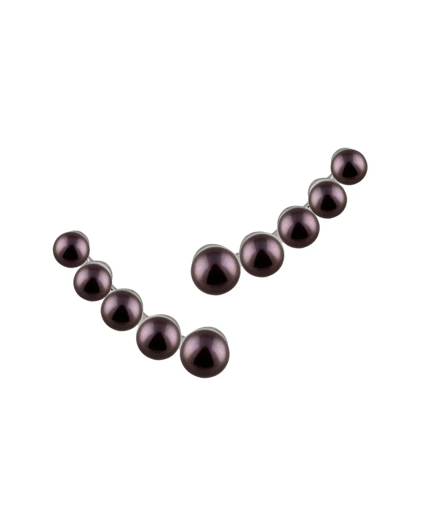 Silver 5-7Mm Pearl Earrings by Splendid
