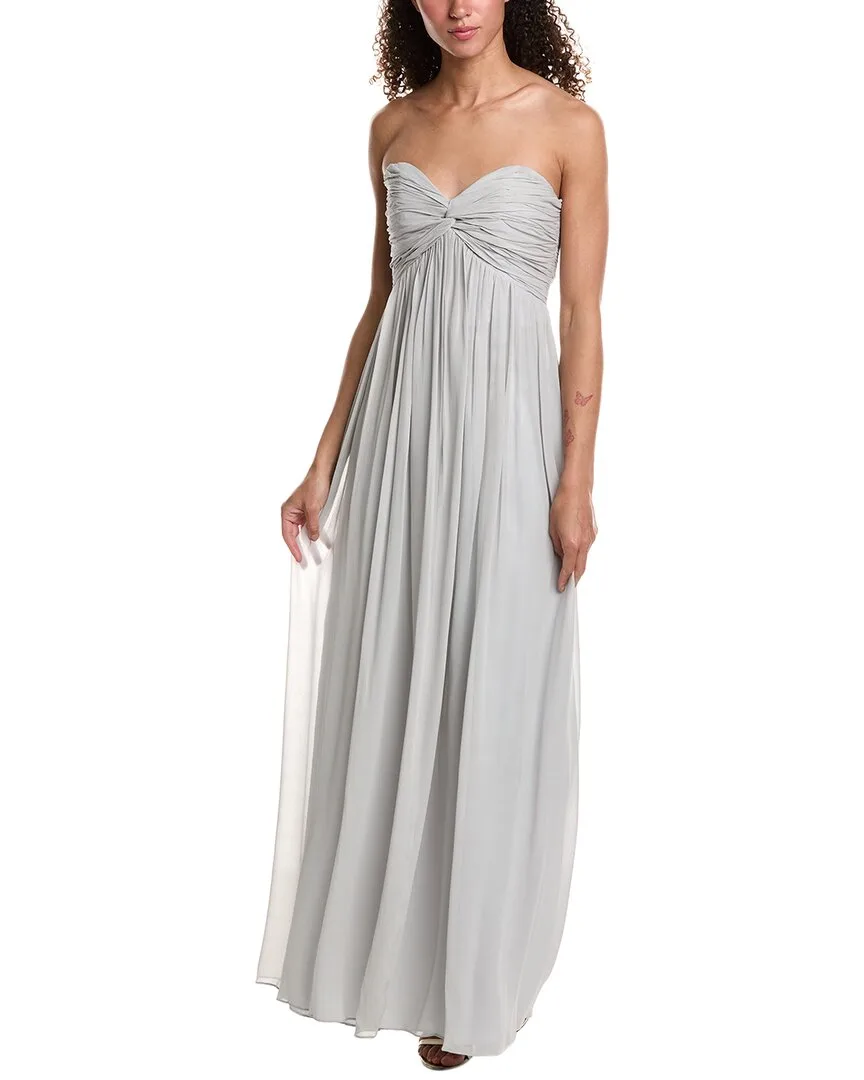 Gathered Silk Gown by Issue New York